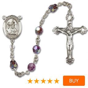 St. Catherine of Siena Rosary Heirloom Fancy Crucifix