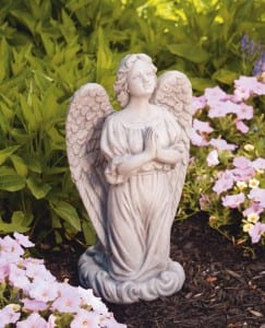 Praying Guardian Angel Statue 20"