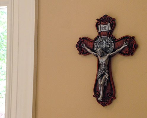 St. Benedict Ornate Wall Crucifix