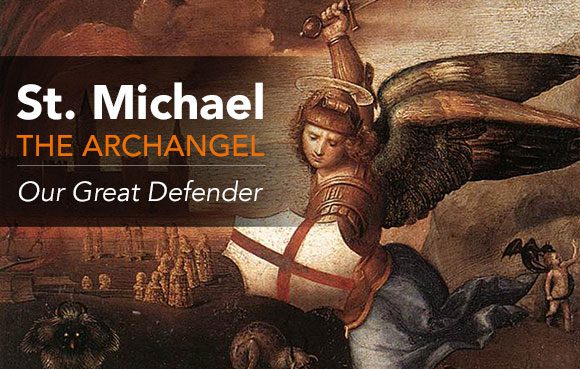 St. Michael the Archangel fighting Satan