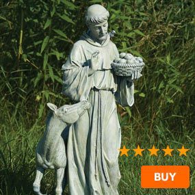 St. Francis Garden Statue with Horse - 25.5"