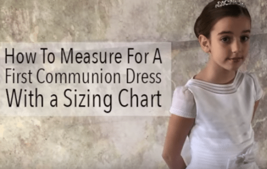 First Communion Dress and how to measure