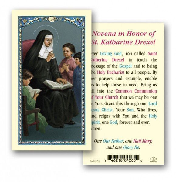 Saint Katharine Drexel Prayer Cards