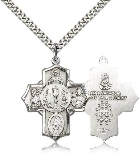 Holy Communion Chalice Center Medal
