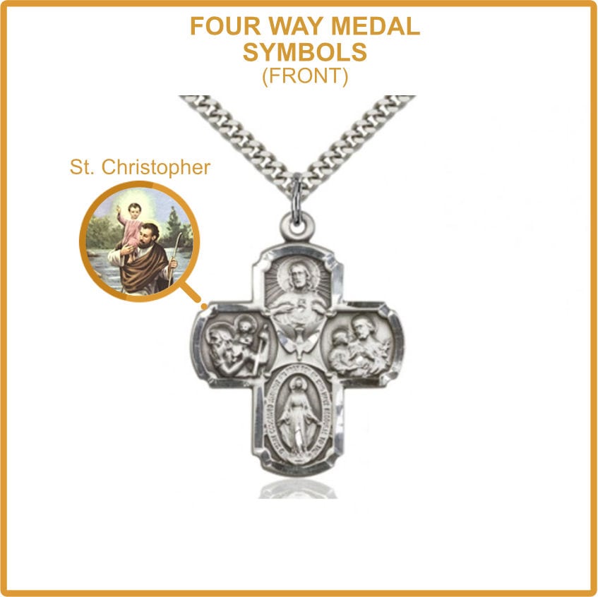 Four Way Medal - Saint Christopher
