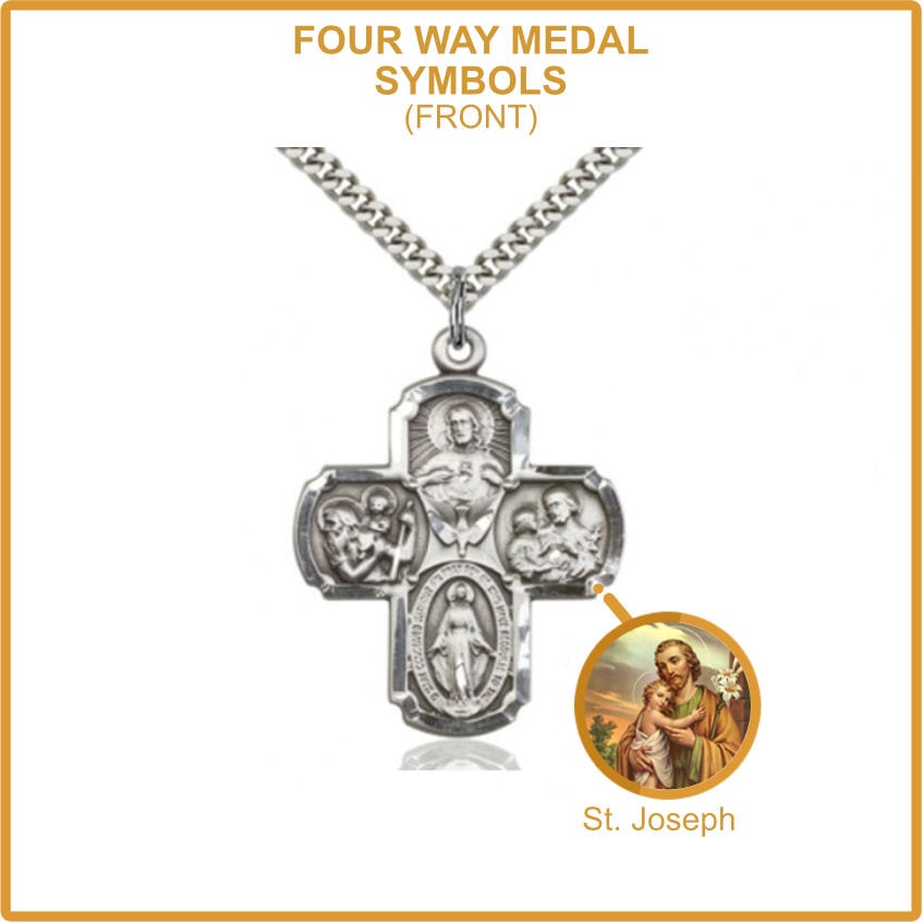 Four Way Medal - Saint Joseph
