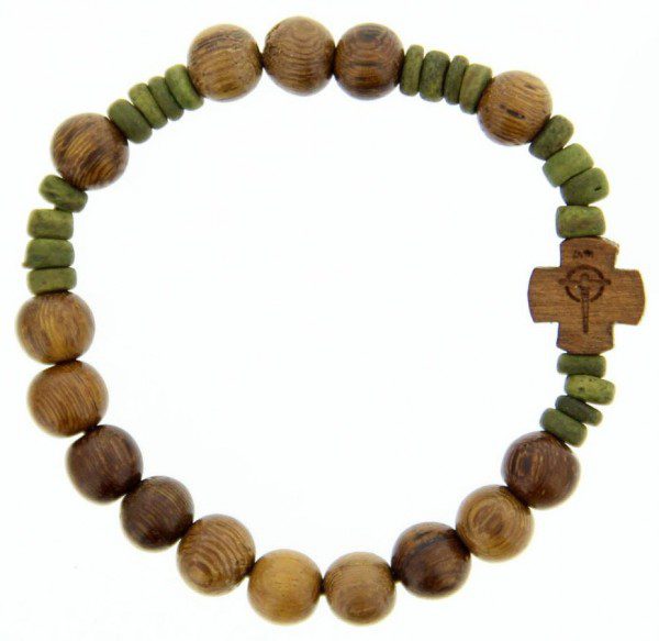 Multi-Shade Jujube Wood Rosary Bracelet