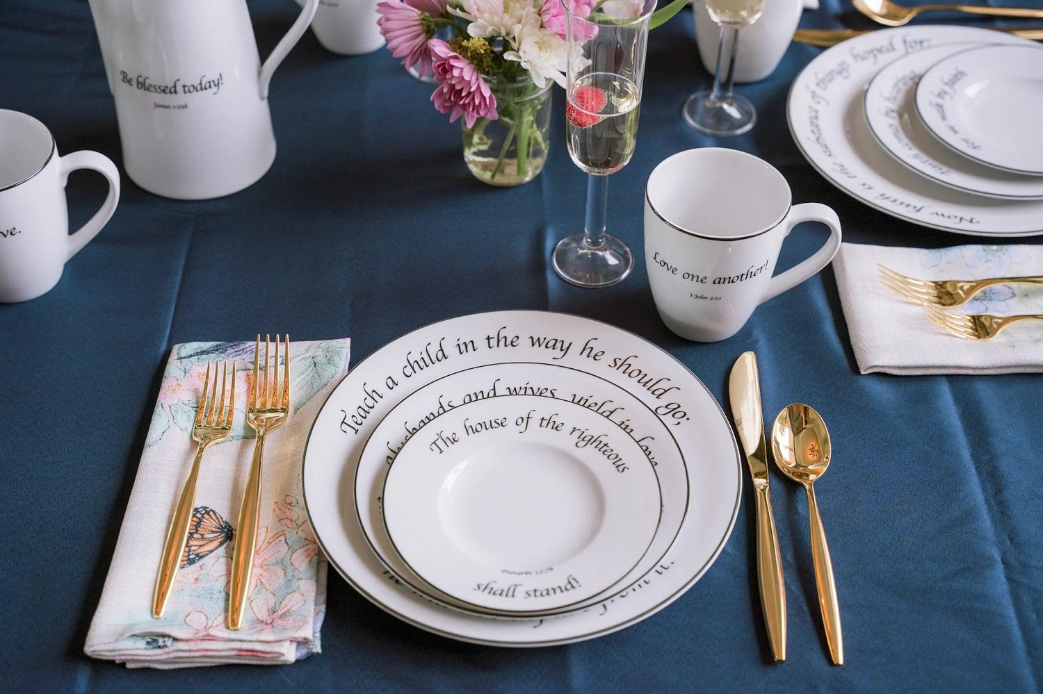 Plate setting from Daily Bread dinnerware collection